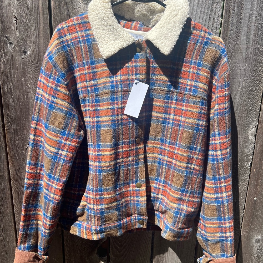 O’Neill Plaid Sherpa-Lined Jacket